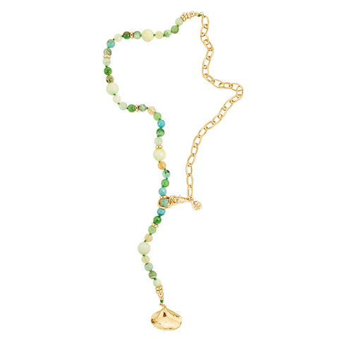 YUMA Kette Aqua Mix Muschel GOLD